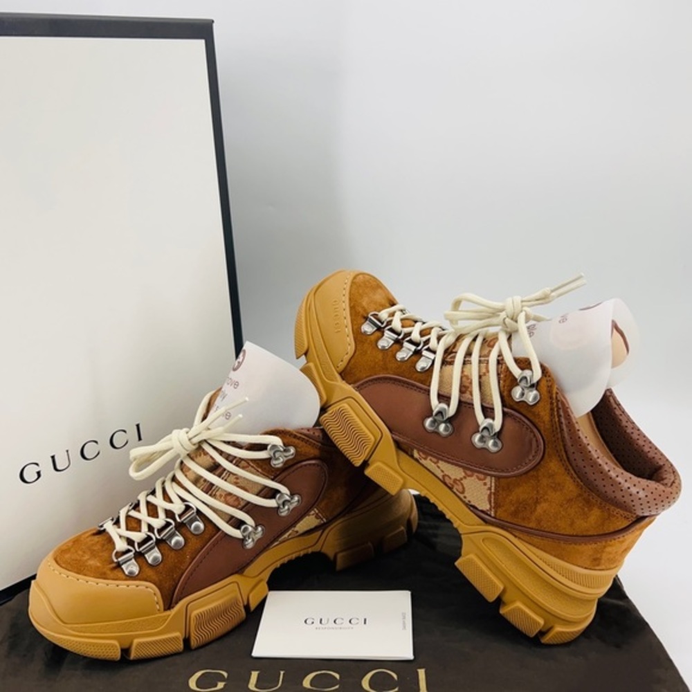 GUCCI Flashtrek GG Low-Top Sneaker, Brand Size 4.5 (US Size 5)